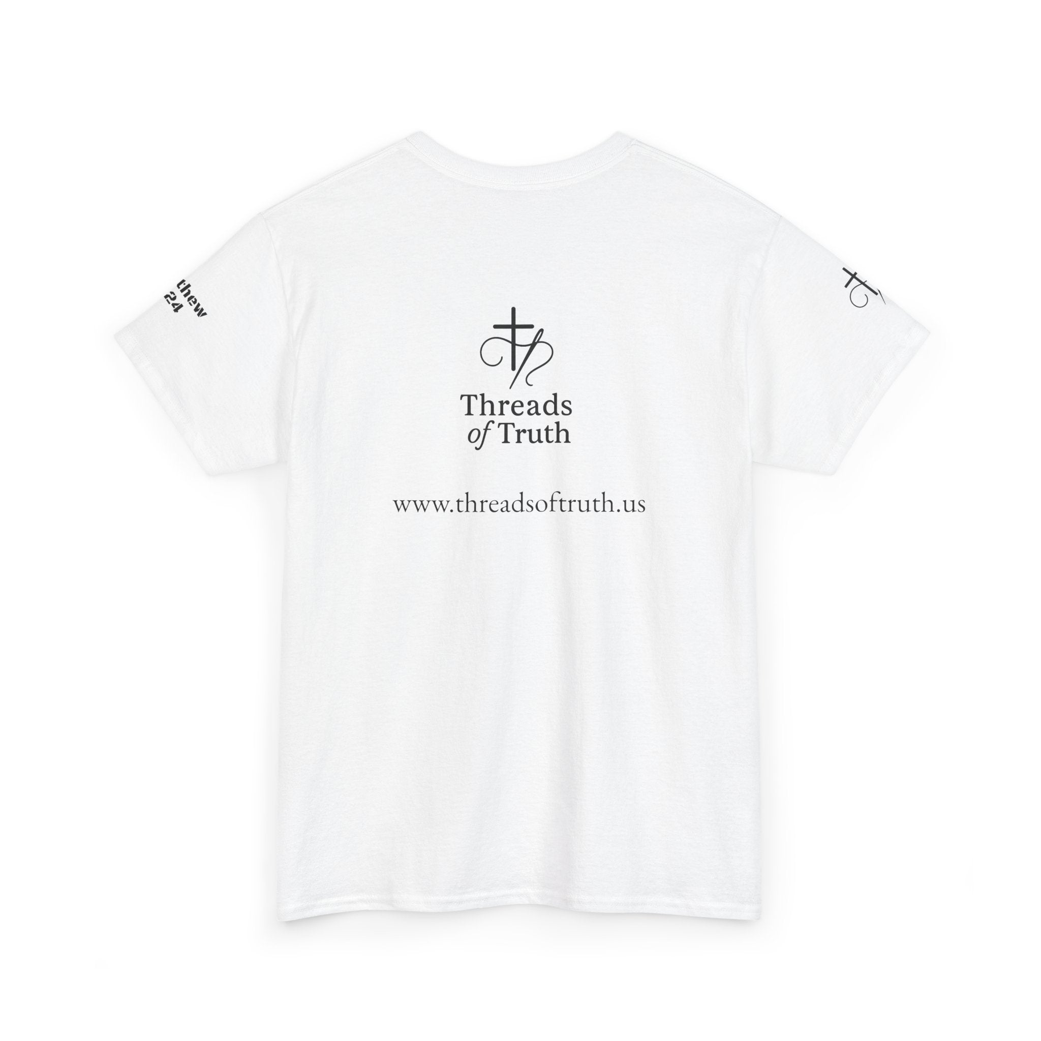 Christian Graphic Tee - Threads of Truth, Christ Over Culture - Matthew 6:24