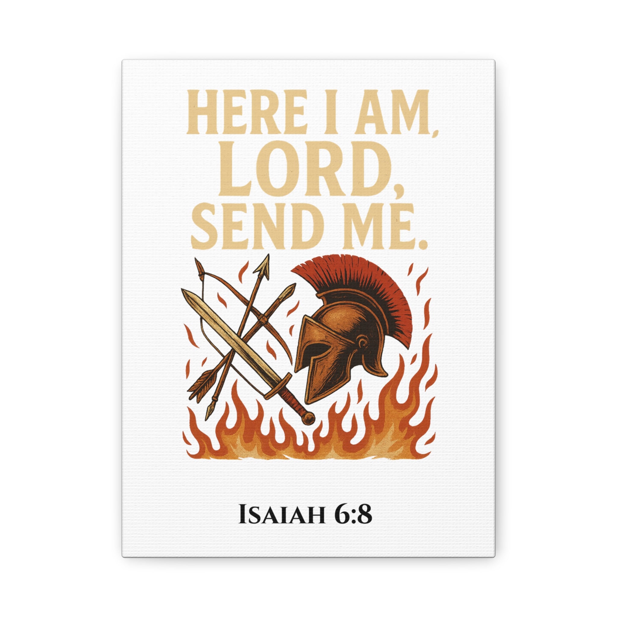 Canvas Print - 'Here I Am, Lord, Send Me' Isaiah 6:8 Threads of Truth