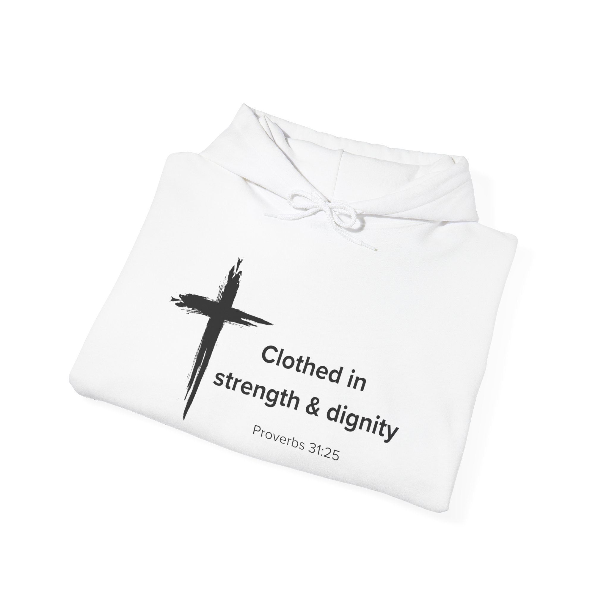 Proverbs 31:25 Unisex Hoodie Sweatshirt