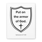 Canvas Print - Armor of God, Ephesians 6: 11-20, Matte Stretched
