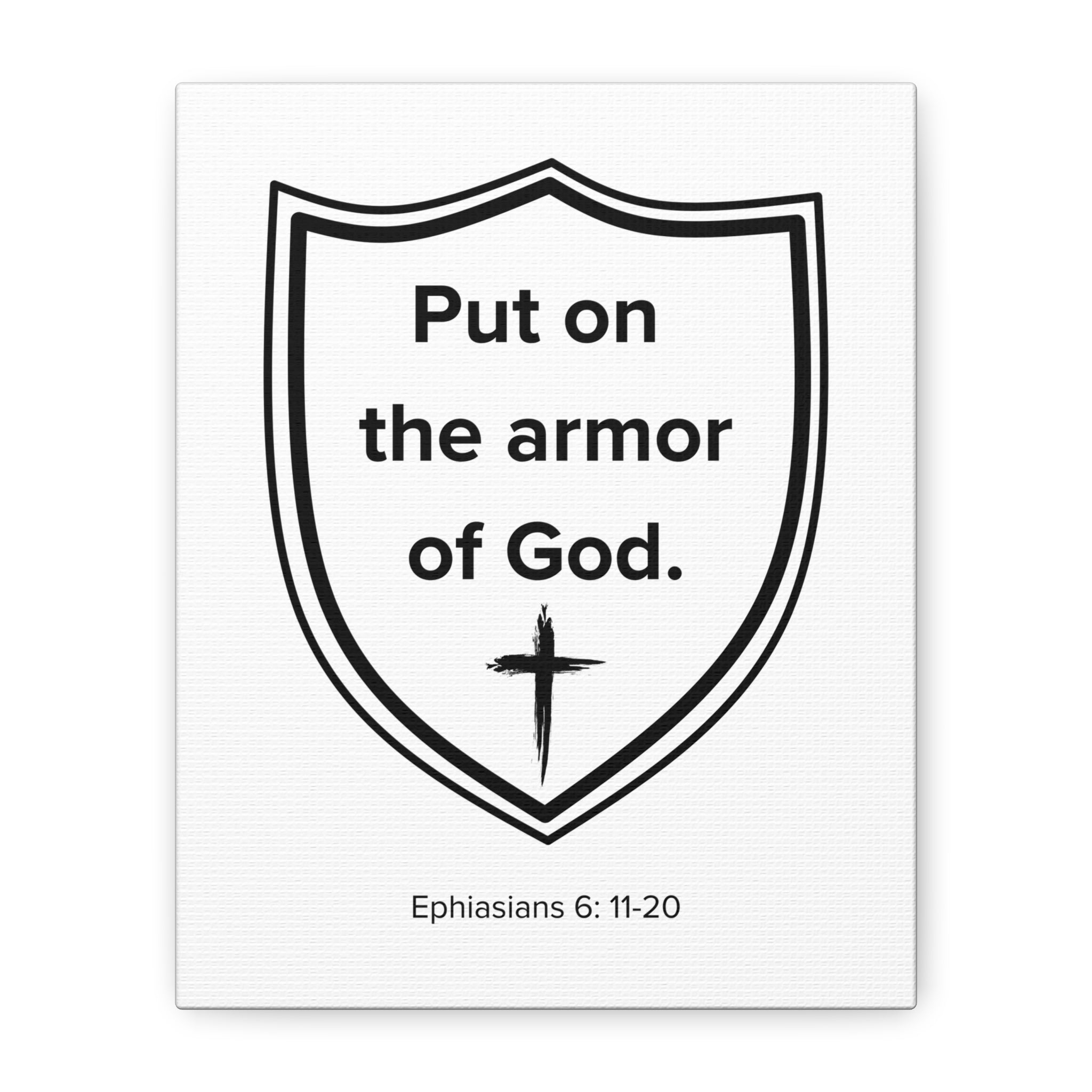 Canvas Print - Armor of God, Ephesians 6: 11-20, Matte Stretched