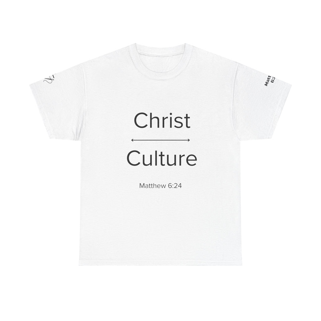Christian Graphic Tee - Threads of Truth, Christ Over Culture - Matthew 6:24