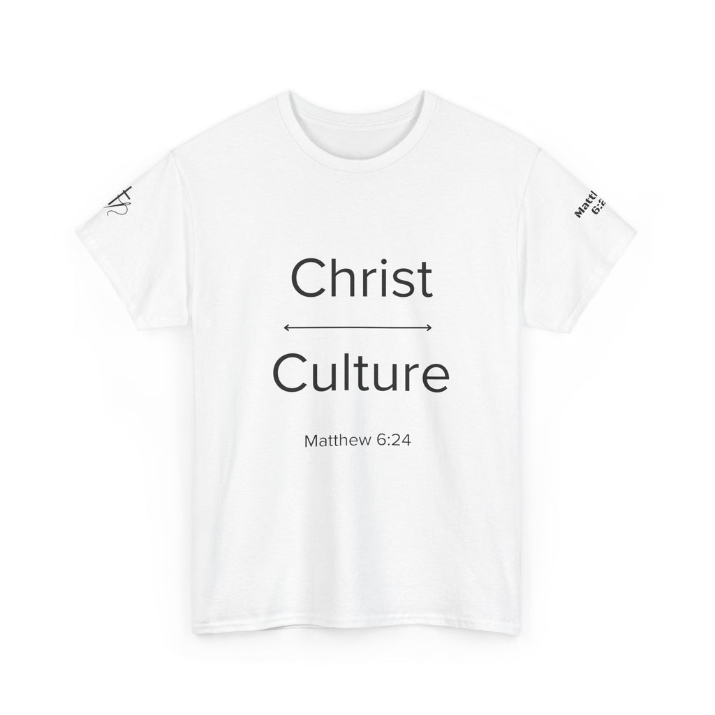 Christian Graphic Tee - Threads of Truth, Christ Over Culture - Matthew 6:24