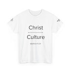 Christian Graphic Tee - Threads of Truth, Christ Over Culture - Matthew 6:24