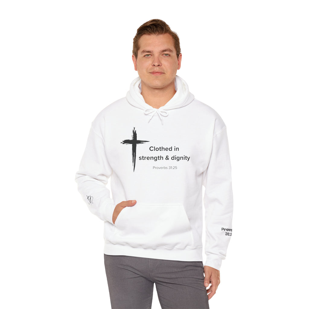Proverbs 31:25 Unisex Hoodie Sweatshirt