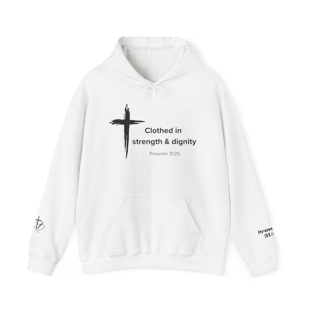 Proverbs 31:25 Unisex Hoodie Sweatshirt