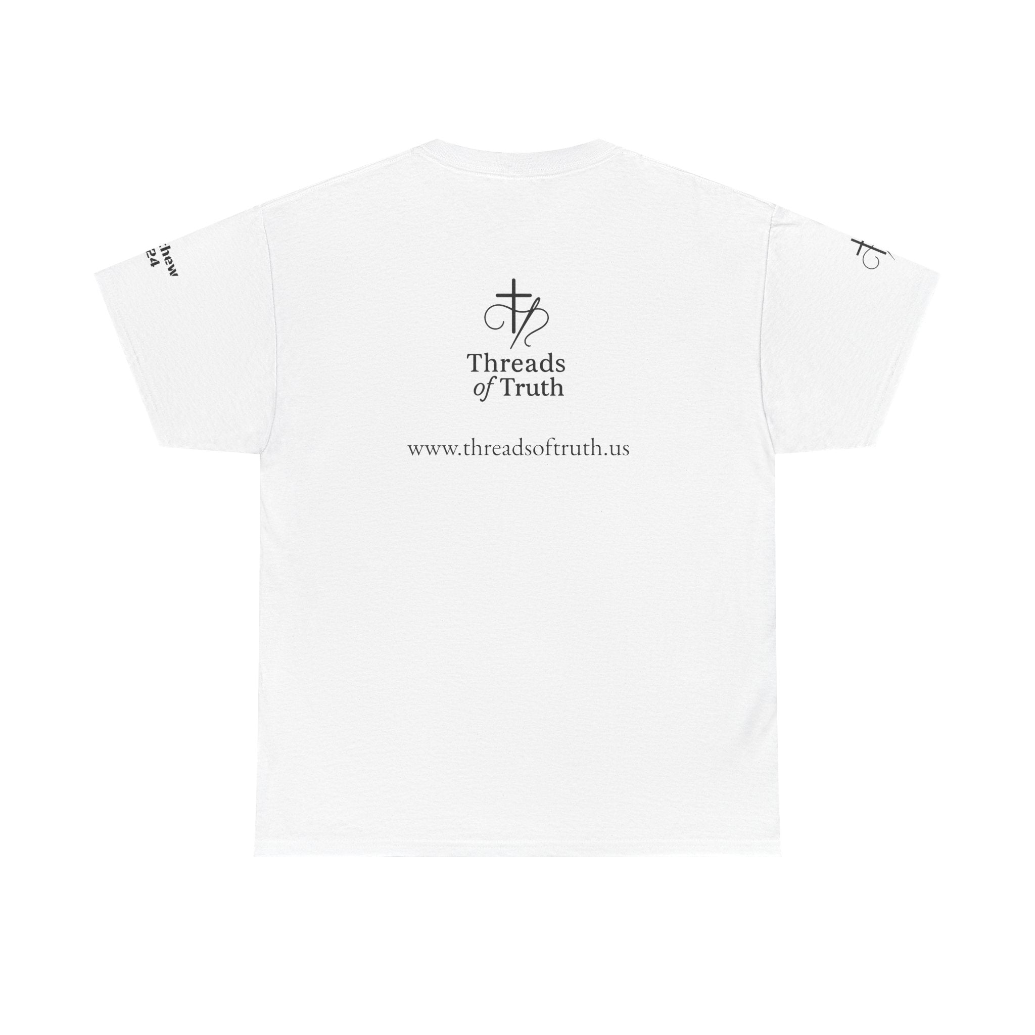 Christian Graphic Tee - Threads of Truth, Christ Over Culture - Matthew 6:24