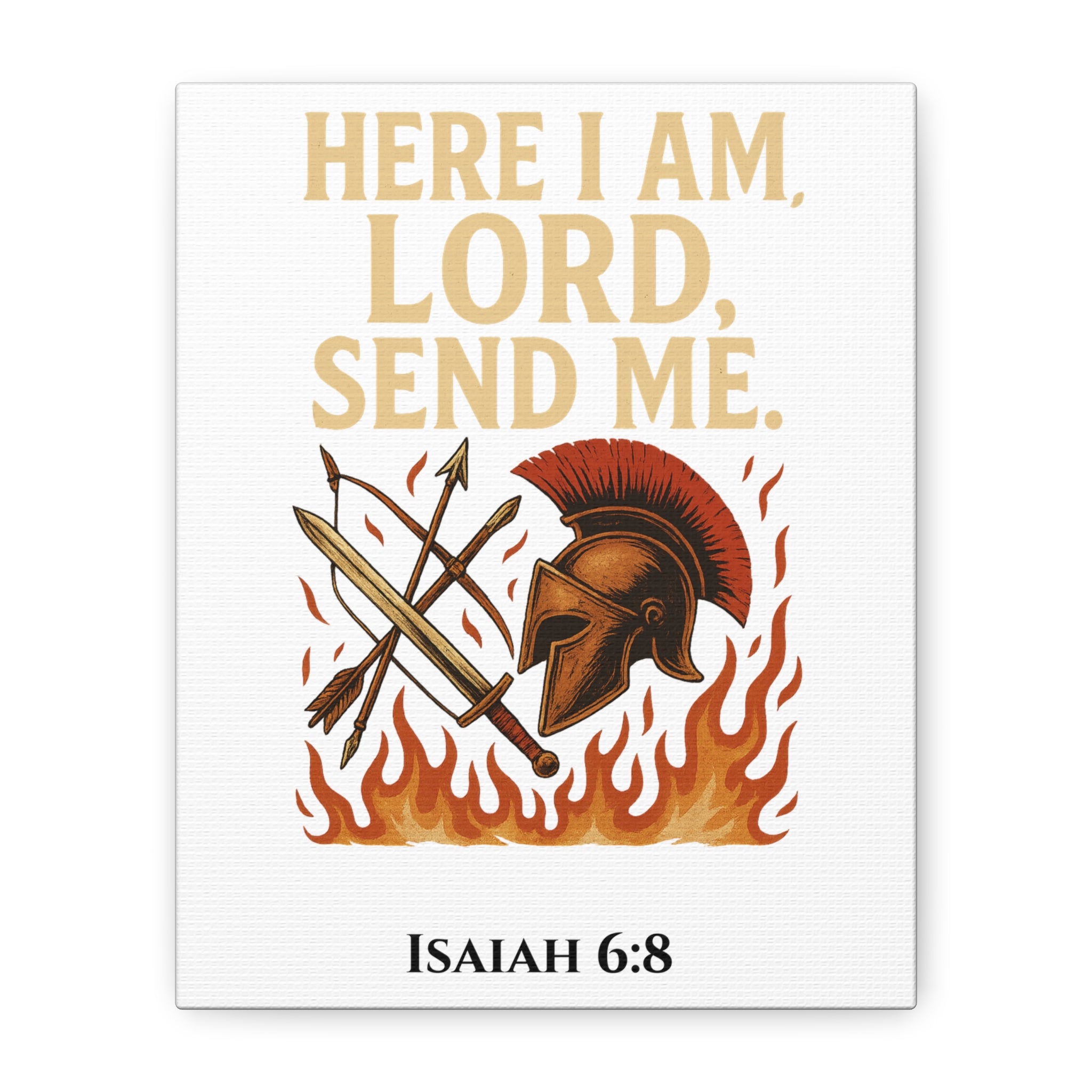 Canvas Print - 'Here I Am, Lord, Send Me' Isaiah 6:8 Threads of Truth